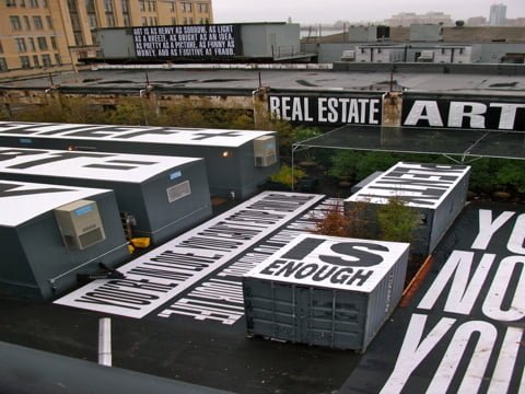 Only in america - rooftop art in new york
