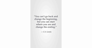 Quotation by c. S. Lewis re 'change'