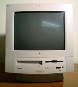 Image of old technology, a 1995 apple computer